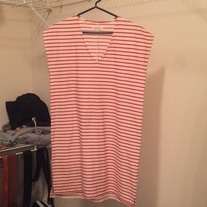 Madewell Red Striped Dress
